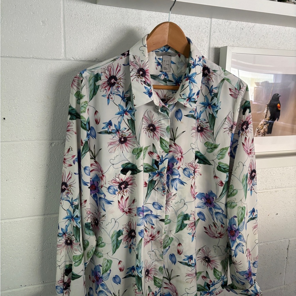 Floral Print Men's Shirt